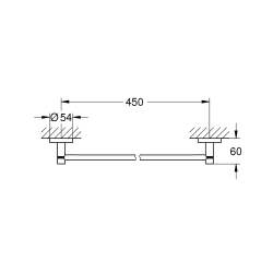 Тримач для банного рушника Grohe Essentials 500 мм (40688DC1)