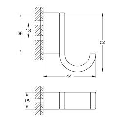 Гачок Grohe Selection (41216KF0)