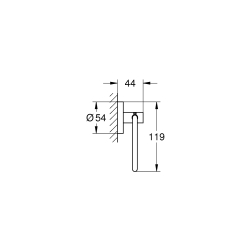 Тримач туалетного паперу Grohe Essentials (40689DL1) Бронза матова