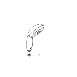 Ручний душ Grohe QuickFix Vitalio Go 100 2 режими струменю (26542000)
