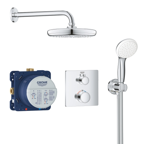 Душевой комплект с системой Grohe Grohtherm Tempesta 210 (34729000)