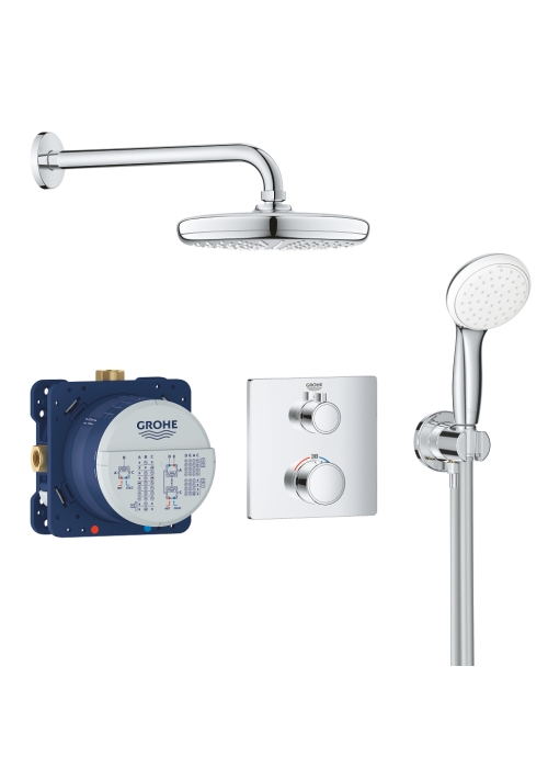 Душовий комплект із системою Grohe Grohtherm Tempesta 210 (34729000)
