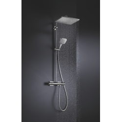 Душевая система с термостатом для настенного монтажа Grohe Rainshower Smartactive 310 (26837DC0) Сталь