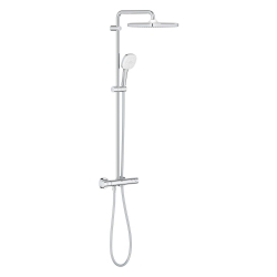 Душевая система з термостатом для настінного монтажу Grohe Tempesta System 250 Cube (26689001)