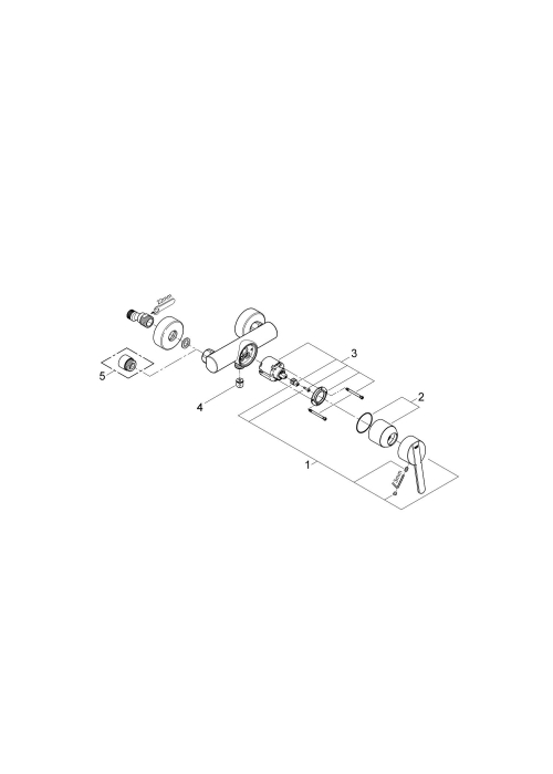 Однорычажный смеситель для душа Grohe Feel (32270000)