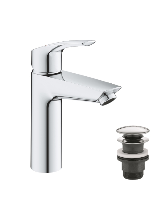 Однорычажный смеситель для раковины Grohe Eurosmart New M-Size с термостатической защитой (23989003)