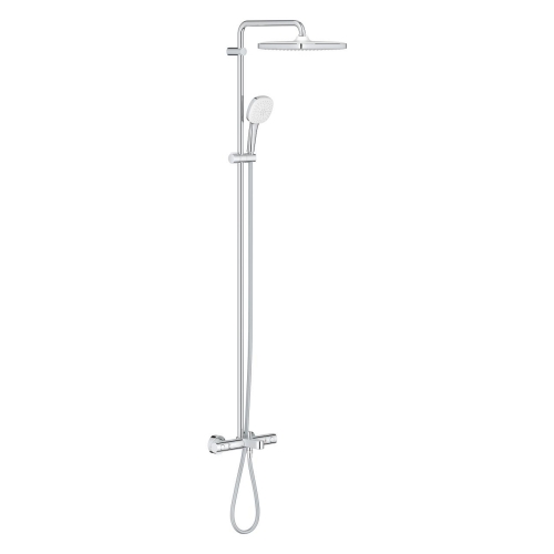 Душевая система настенного монтажу з термостатом для ванни Grohe Tempesta System 250 Cube (26691001)