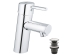 Однорычажный смеситель для раковины Grohe Concetto S-Size + нажимной донный клапан (23931001)
