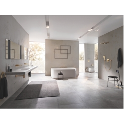 Смеситель для раковины Grohe Lineare на два отверстия L-Size (23444GL1) Золото