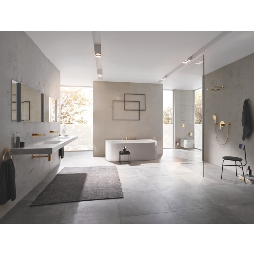 Змішувач для раковини Grohe Lineare на два отвори L-Size (23444GL1). Золото