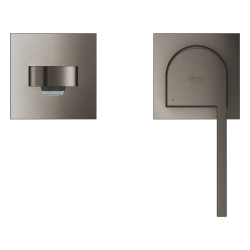 Смеситель для раковины Grohe Plus на 2 отверстия, M-Size (29303AL3) Графит матовый