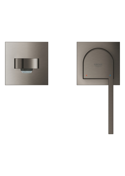 Смеситель для раковины Grohe Plus на 2 отверстия, M-Size (29303AL3) Графит матовый