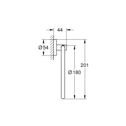 Кільце для рушника Grohe Essentials (40365AL1) Графіт матовий