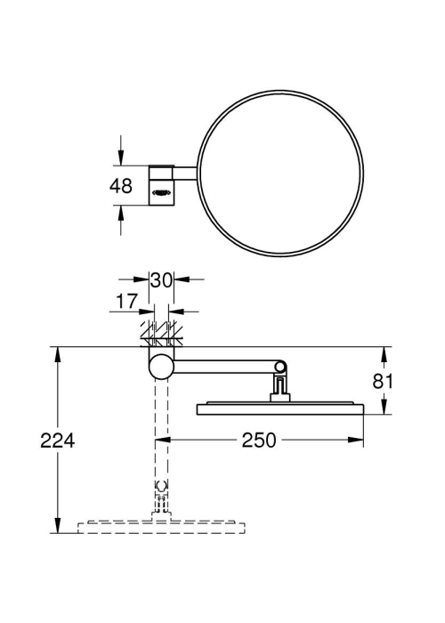 Дзеркало косметичне Grohe Selection (41077DL0)