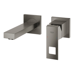 Смеситель для раковины Grohe Eurocube на 2 отверстия S-Size (19895AL0) Графит матовый