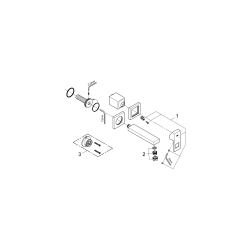 Смеситель для раковины Grohe Eurocube на 2 отверстия S-Size (19895AL0) Графит матовый