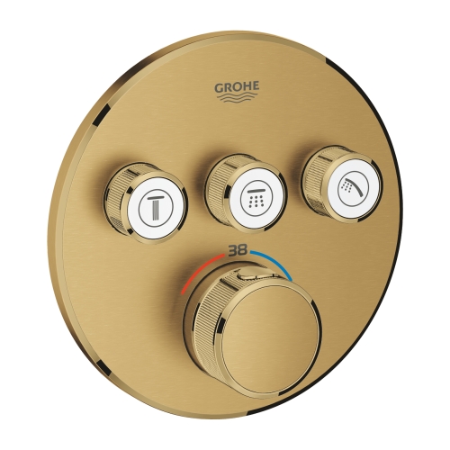 Термостат прихованого Grohe Grohtherm SmartControl монтажу на 3 виходи (29121GN0) Золото матове