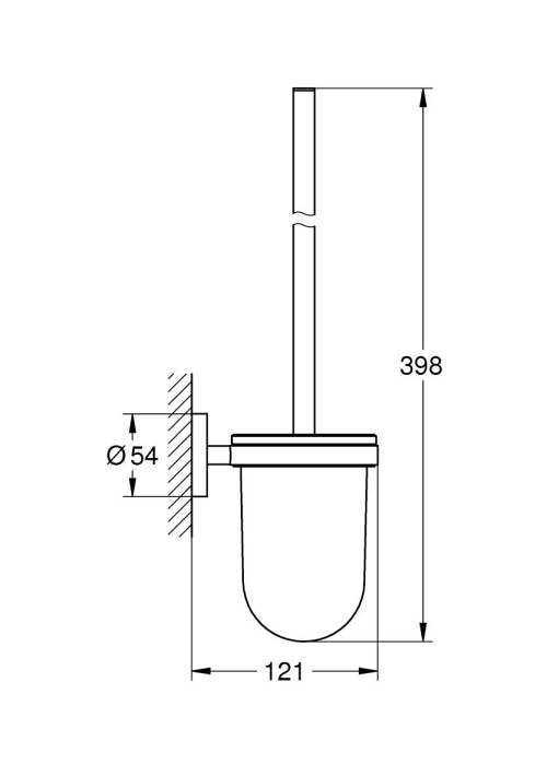 Туалетна щітка у комплекті Grohe Essentials (40374GN1)