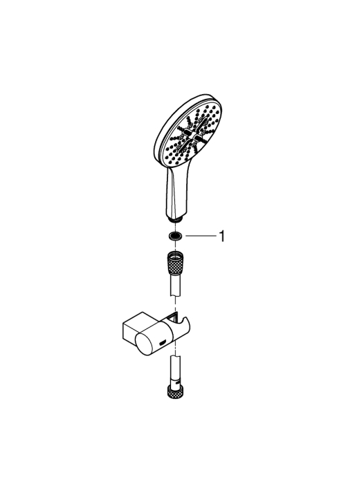 Душевой набор Grohe Rainshower Smartactive 130 3 режима струи (26580LS0)