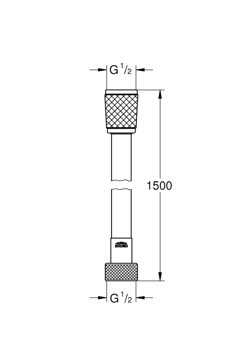 Душевой шланг Grohe VitalioFlex Trend 1500 мм (28741002)