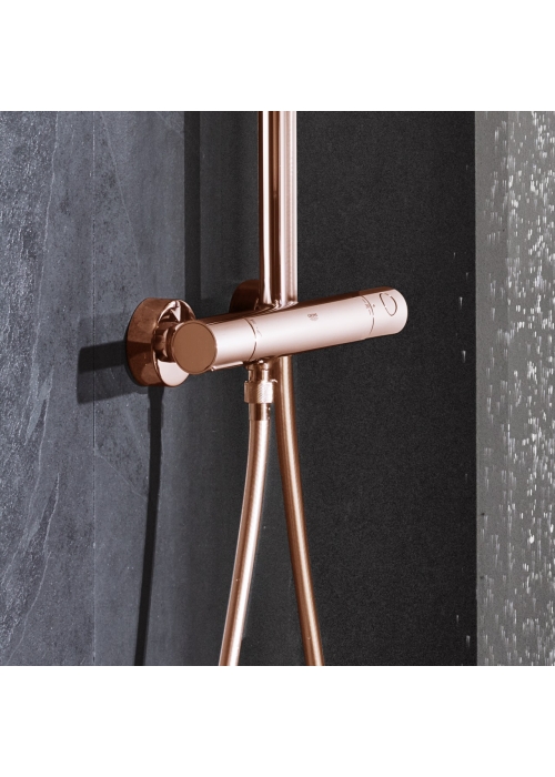 Душова система з термостатом для настінного монтажу Grohe Euphoria System 310 (26075DA0) Бронза