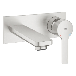 Смеситель для раковины Grohe Lineare на 2 отверстия M-Size (19409DC1) Сталь