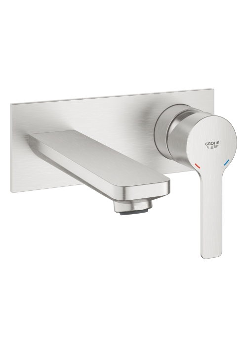 Змішувач для раковини Grohe Lineare на 2 отвори M-Size (19409DC1) Сталь