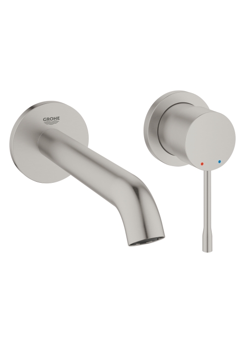 Змішувач для раковини Grohe Essence на 2 отвори M-Size (29192DC1) Сталь