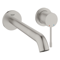 Смеситель для раковины Grohe Essence на 2 отверстия L-Size (29193DC1) Сталь