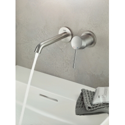 Смеситель для раковины Grohe Essence на 2 отверстия L-Size (29193DC1) Сталь