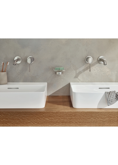 Змішувач для раковини Grohe Essence на 2 отвори L-Size (29193DC1) Сталь