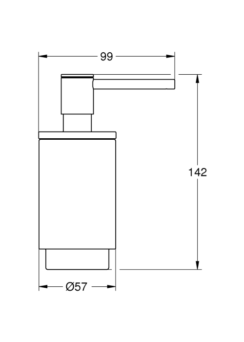 Дозатор рідкого мила Grohe Selection (41028A00)