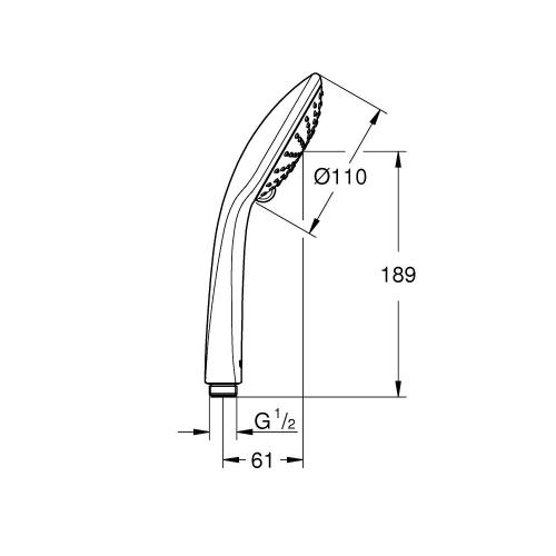 Ручний душ Grohe Euphoria 110 Duo 2 режими струменю (27238000)