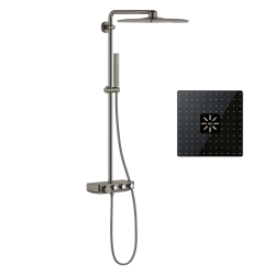 Душевая система с термостатом Grohe Euphoria SmartControl System 310 Cube Duo (26508AL0) Графит матовый