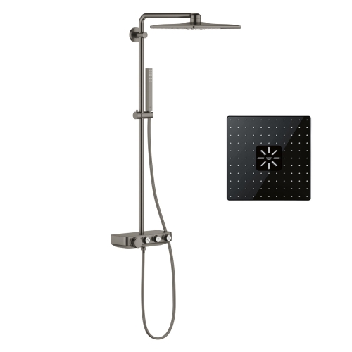 Душова система з термостатом Grohe Euphoria SmartControl System 310 Cube Duo (26508AL0) Графіт матовий
