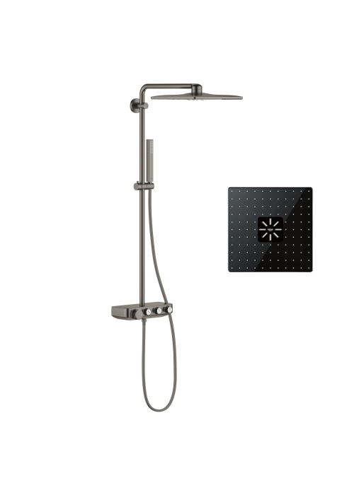 Душова система з термостатом Grohe Euphoria SmartControl System 310 Cube Duo (26508AL0) Графіт матовий