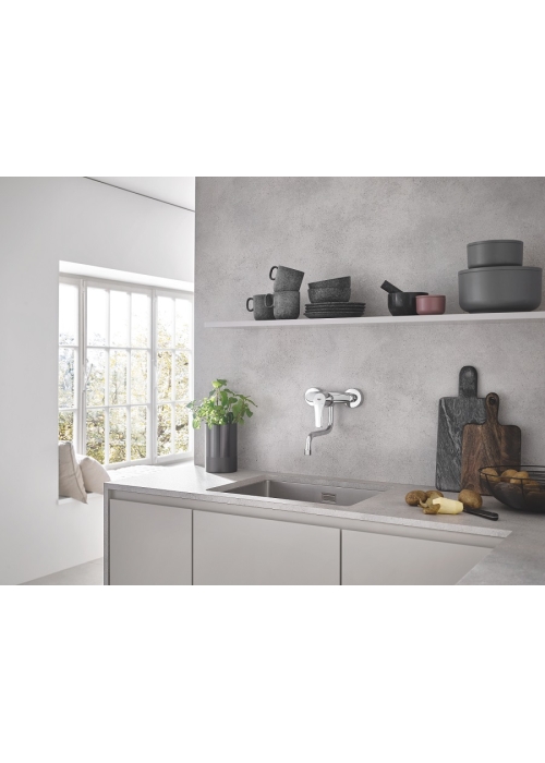 Однорычажный смеситель для мойки Grohe Eurosmart (31391003)