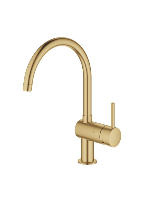 Одноважільний змішувач для миття Grohe Minta(32917GN0) Золото матове