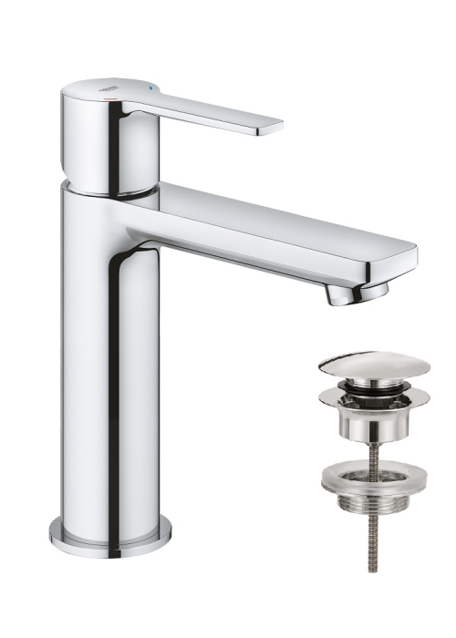 Однорычажный смеситель для раковины Grohe Lineare S-Size (23106001)