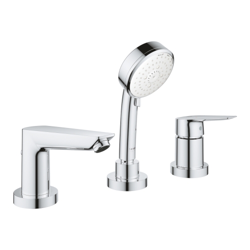 Одноважільний змішувач на ванну на 3 отвори grohe BauEdge New (2511710A)