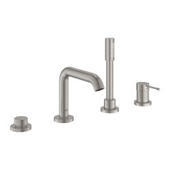 Одноважільний змішувач для ванни на 4 отвори Grohe Essence (25251DC1) Сталь