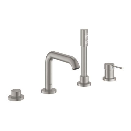 Одноважільний змішувач для ванни на 4 отвори Grohe Essence (25251DC1) Сталь