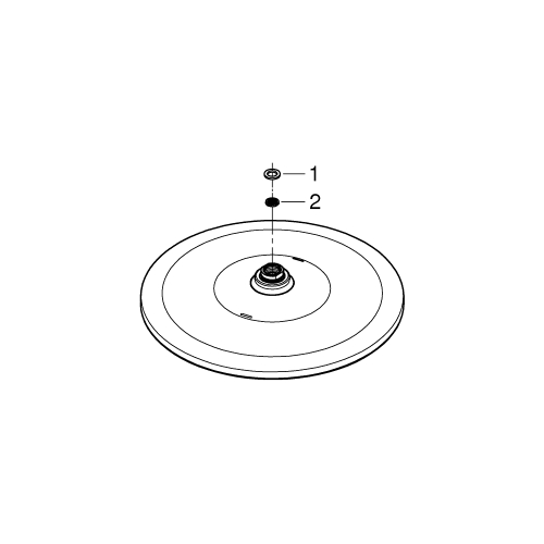 Верхній душ Grohe Rainshower 310 Mono, 1 режим струменя (26562000)
