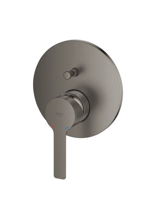 Одноважільний змішувач Grohe Lineare на 2 виходи (24064AL1) Графіт матовий