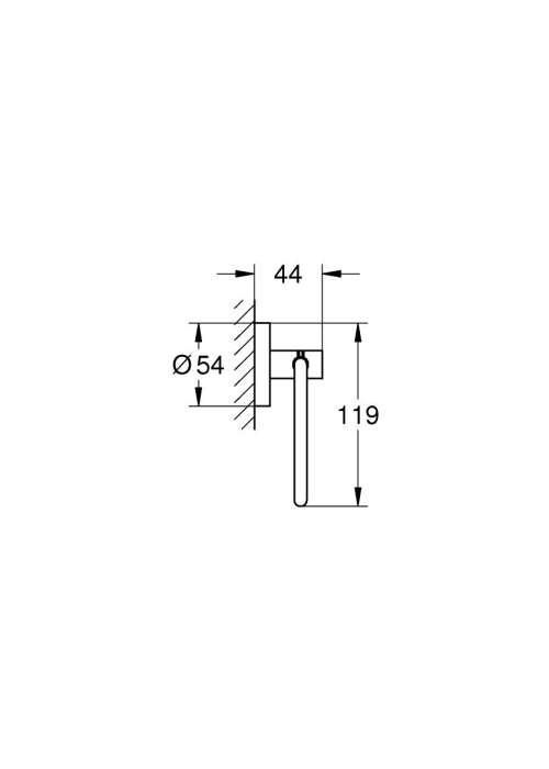 Тримач туалетного паперу Grohe Essentials (40689GN1) Золото матовое