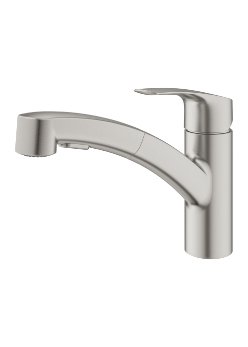 Однорычажный смеситель для мойки Grohe Eurosmart (30305DC1) Сталь