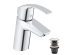 Однорычажный смеситель для раковины Grohe Eurosmart S-Size + нажимной донный клапан (23924002)
