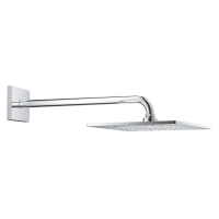 Верхний душ Grohe Rainshower F-Series 10 с кронштейном 422 мм, 1 режим струи (26259000)