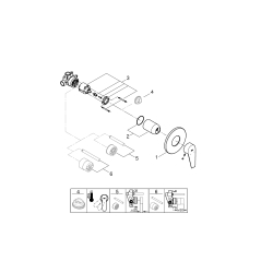Одноважільний змішувач для душу Grohe BauEdge New (29040001)