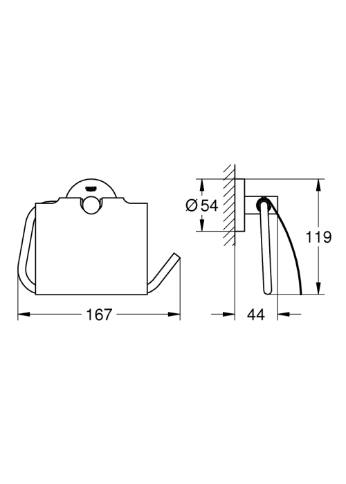 Тримач для туалетного паперу Grohe Essentials (40367GL1) Золото